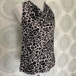 Ann Taylor Cowl Neck Sleeveless Blouse